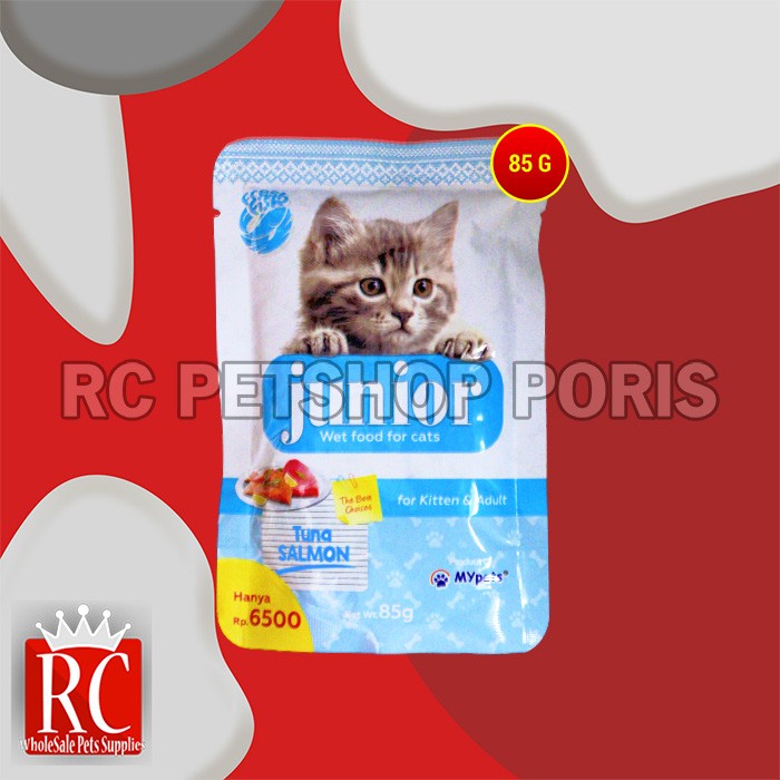 Makanan Basah Kucing Junior Wet Food Pouch 85 Gram Non Whiskas