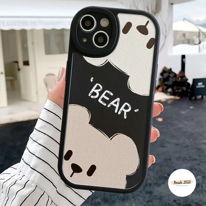 Case Untuk Redmi 12C A1 10 9A 10A 9C 10C 9T Mi12 11 Lite 11T POCO M3 F4 K40s X3 NFC Pro Redmi Note 11 10 8 11Pro+9 10s 11s 10Pro 9Pro 9s 8Pro Kartun Lucu Sarung Couple Beruang