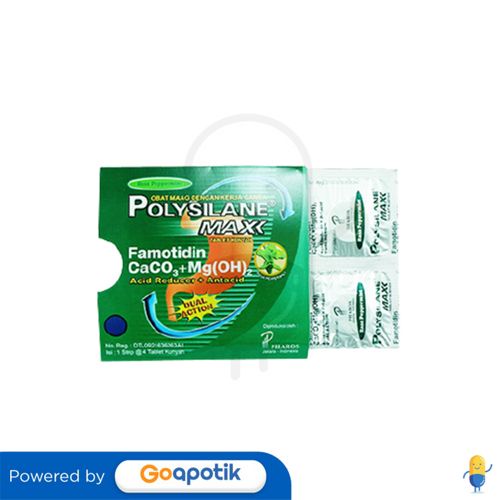 Polysilane Max Rasa Peppermint Strip 4 Tablet