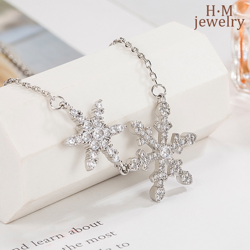 Kalung Snowflake Perak S9252023 New