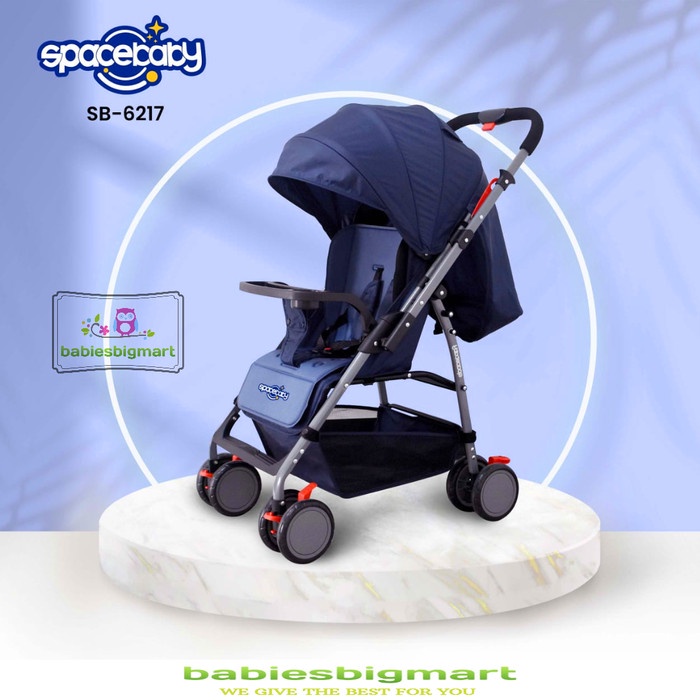 Stroller SpaceBaby SB 6217 Kereta Dorong Space Baby Dorongan 2 Arah Kuat