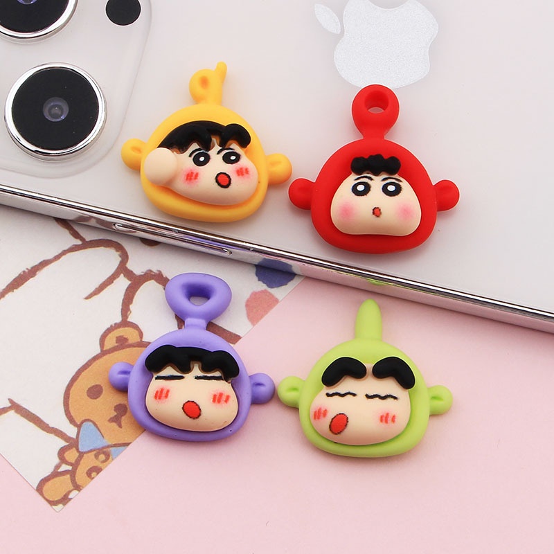 Aksesori Bayi Diy Antena Chin-chan Crayon Hiasan Cangkir Casing Ponsel Aksesori Klip Rambut Buatan Rumah untuk Hadiah Anak-anak Teman