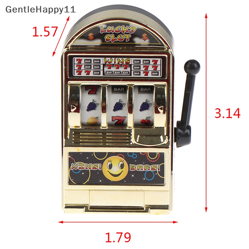 Gentlehappy Lucu Mesin Game Buah Slot Mini Lucky Jackpot Mainan Antistress Hadiah id