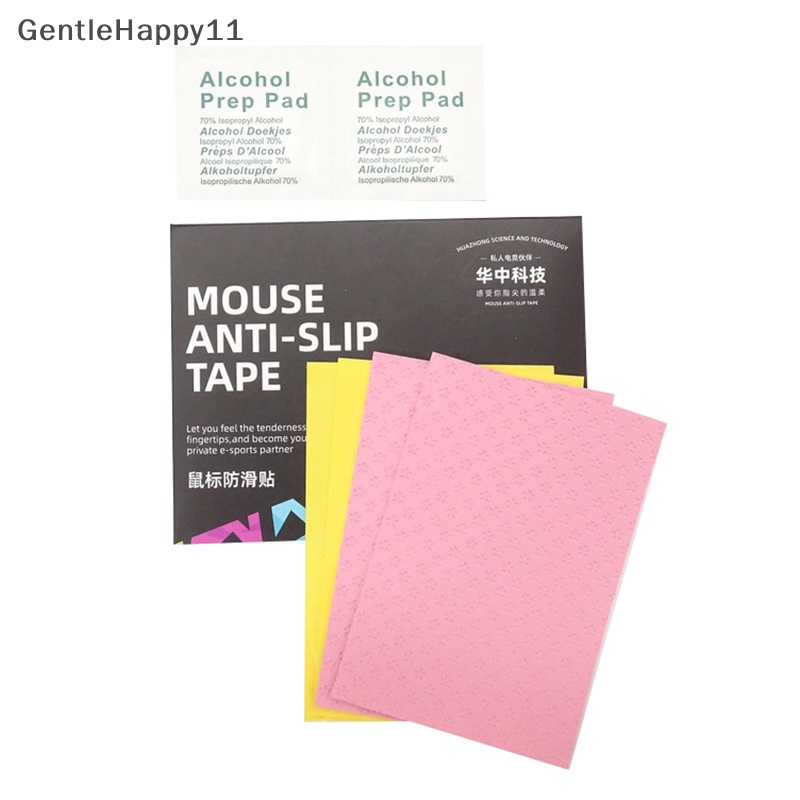 Gentlehappy 2Pcs 7.5 * 11cm Universal Non-slip Diy Pad Mouse Stiker Non-slip Mouse Skates Gaming Mouse Stiker Cut Diy id