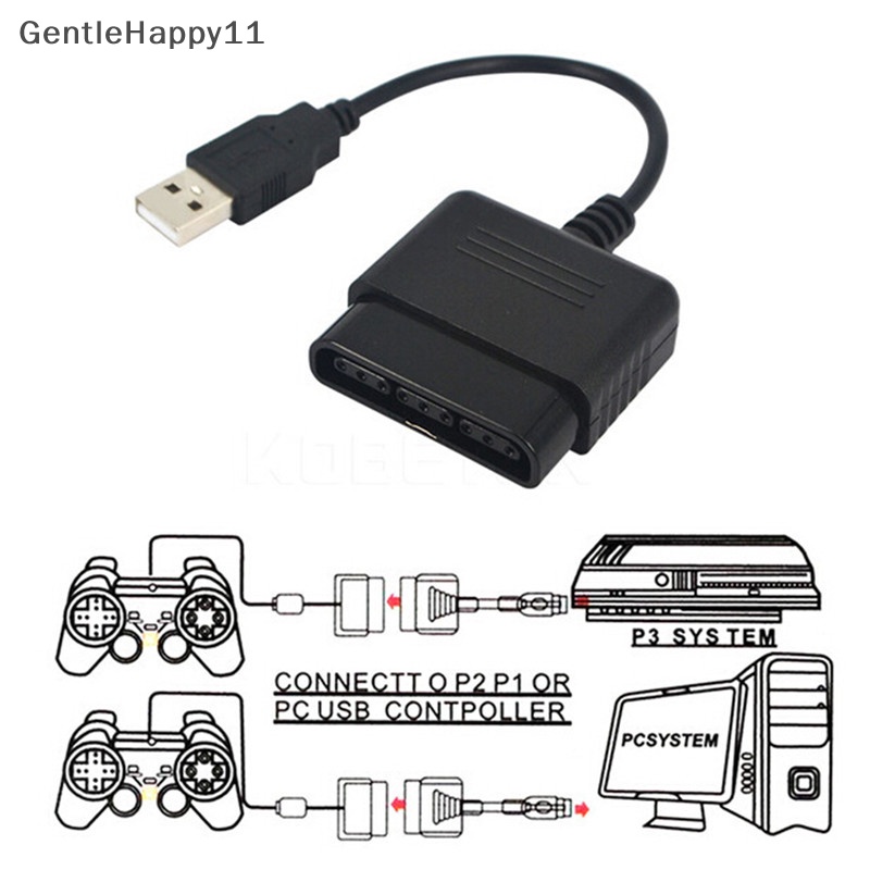 Kabel Konverter Adapter Controller USB GentleHappy Untuk PlayStation PS2 Ke PS3 PC Converter Adapter Controller Game PS2 Ke PS3 PC Untuk Playstation2 3 PC Usb PC Adapter Contro