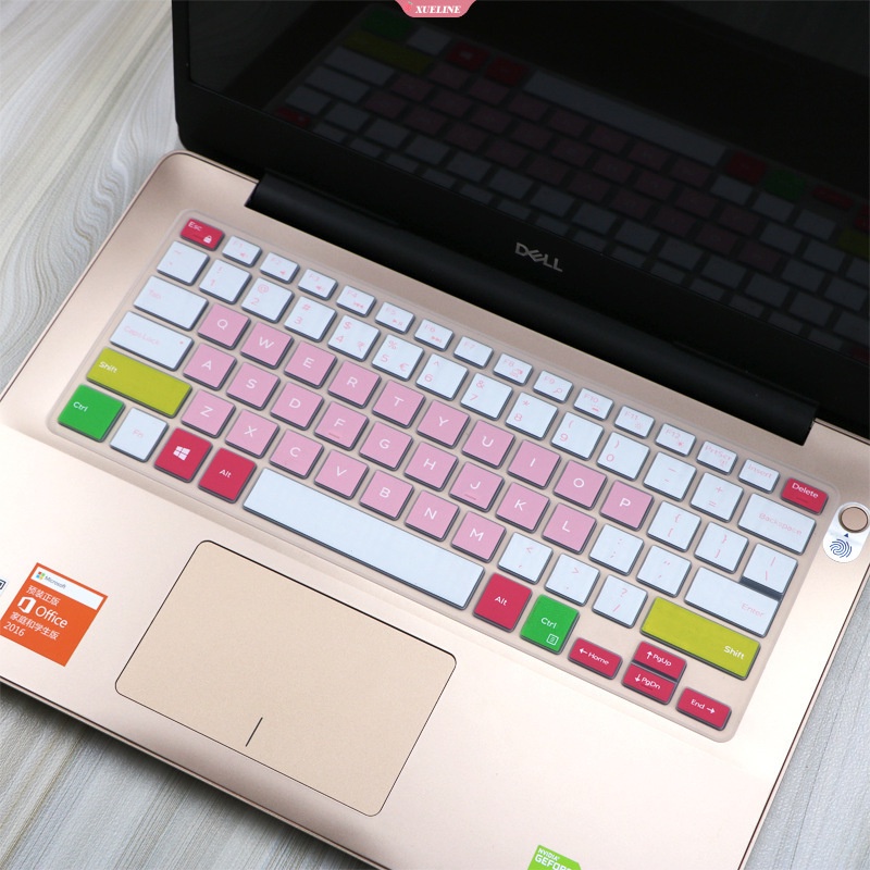 14inci Lintang Dell 3490 I5-8250U Penutup Keyboard Pelindung Keyboard Stiker Multicolor Silikon Lembut Tahan Air Film Pelindung Untuk Komputer [ZXL]