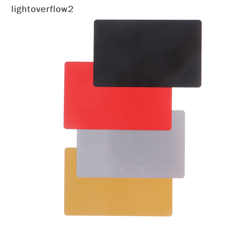 [lightoverflow2] 10pcs Kartu Nama Logam Kosong Aluminium Alloy Blanks Card DIY Laser Pring [ID]