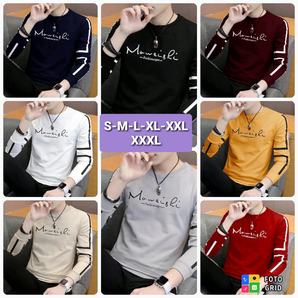 COD/DS2/M-L-XL KAOS PRIA DANILO MAWEISLI  LENGAN PANJANG / BAJU PRIA PAKAIAN PRIA ATASAN PRIA