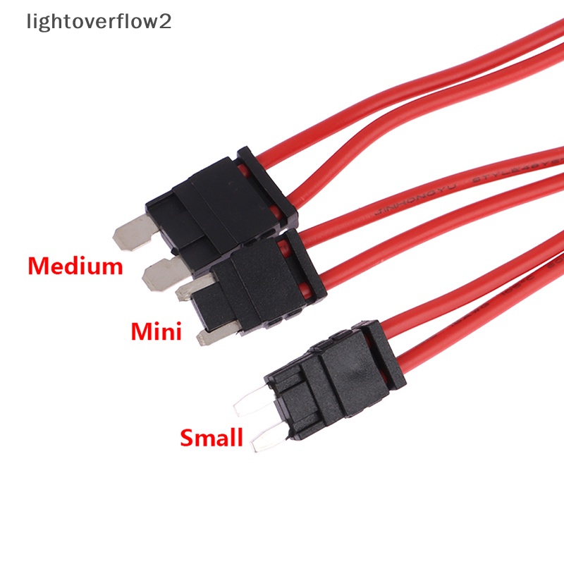 [lightoverflow2] Kotak Sekring ACC Modifikasi Mobil Untuk Mengambil Listrik 16WAG 25cm Mini Kecil Sedang Standar Fuse Stop Kontak Listrik Lossless Fuse Tap Holder [ID]