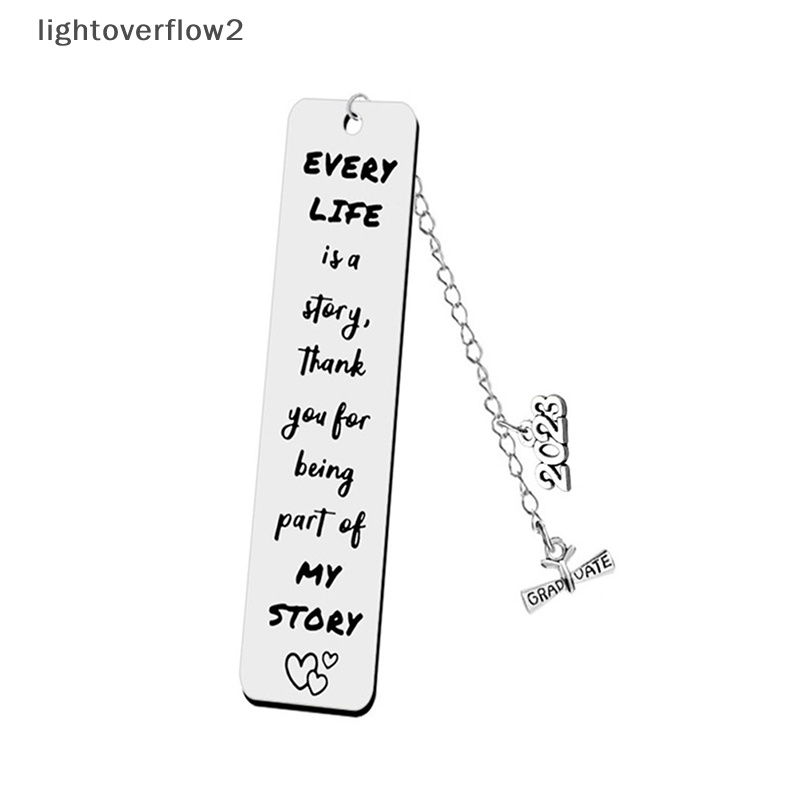 [lightoverflow2] 2023bookmark Inspiratif Bahan Stainless Steel Untuk Guru Siswa Liontin Rumbai Panjang Penanda Buku Hadiah Perhiasan Wisuda [ID]