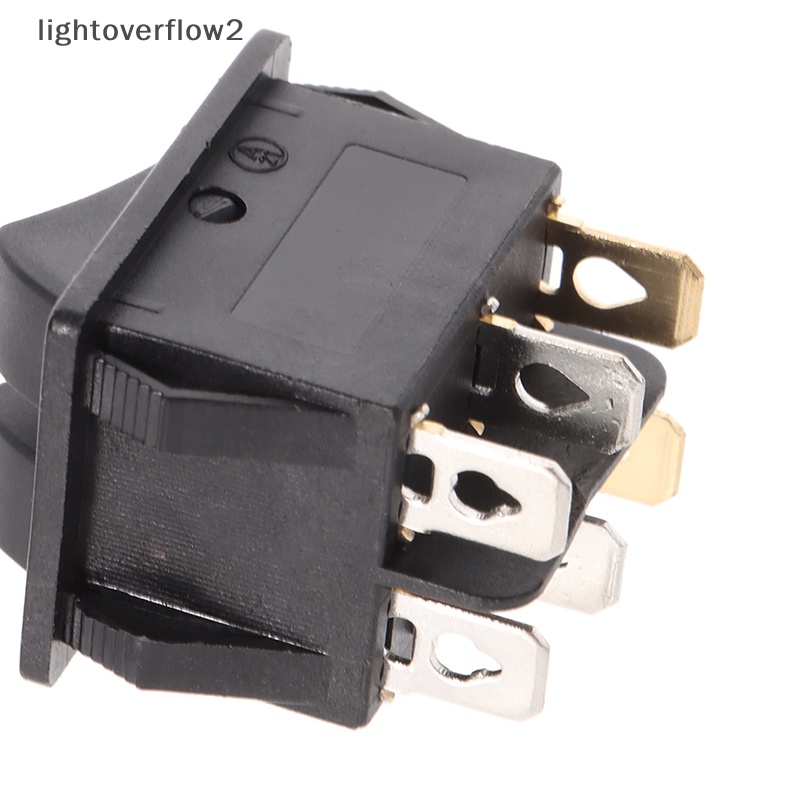 [lightoverflow2] Kcd6 6PIN 16A 220V Saklar Lampu Ganda Rocker Switch ON-OFF KCD6 Tombol Lampu Boat Power Switch [ID]