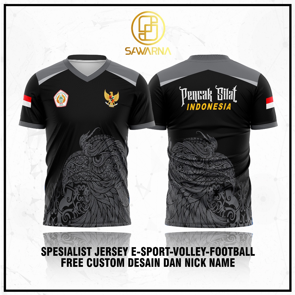KAOS JERSEY PENCAK SILAT GARUDA TERBARU BISA GANTI NAMA SENDIRI IPSI | IKSPI | KERA SAKTI | PSHT | P