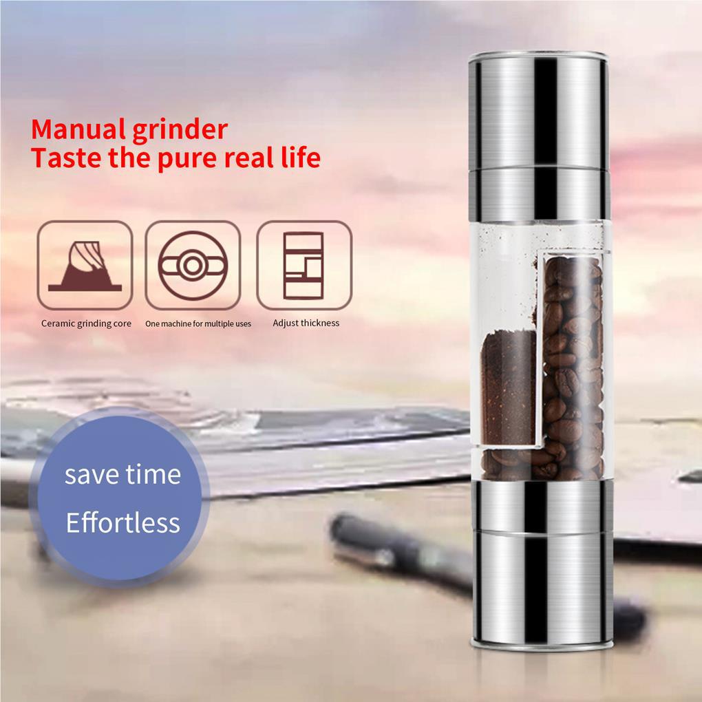 Double-headed Pepper Mill Penggiling Lada &amp; Garam Manual Kekuatan Tinggi/Mill High-toughness Manual Grinding Bottle Adjustable Untuk Rumahoutdoor