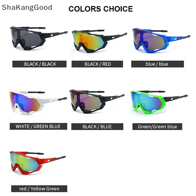 Skid Pria Sepeda Kacamata Lensa Polarized Bersepeda Kacamata Olahraga Eyewear SKK