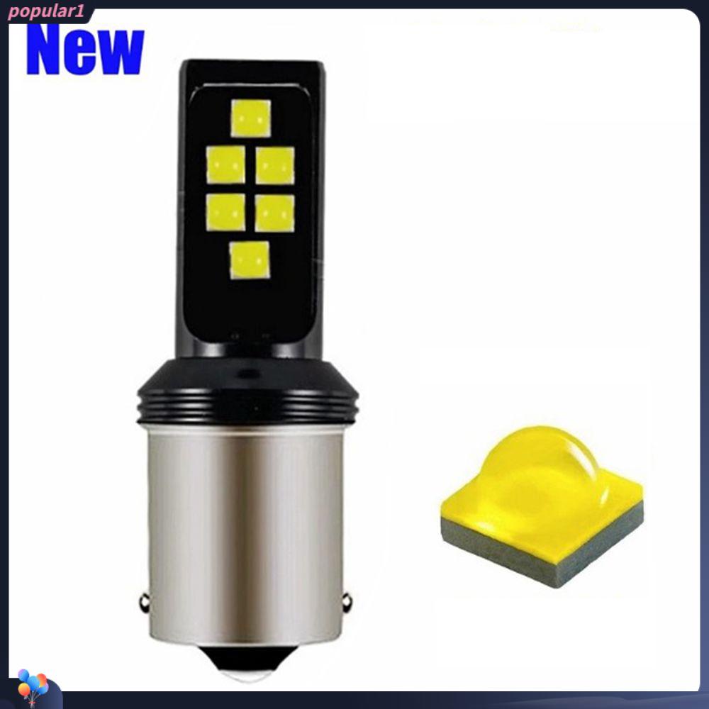 Populer Lampu Kabut Mobil3030 12SMD BA15S P21W LED Bohlam Mundur Cadangan Super Terang