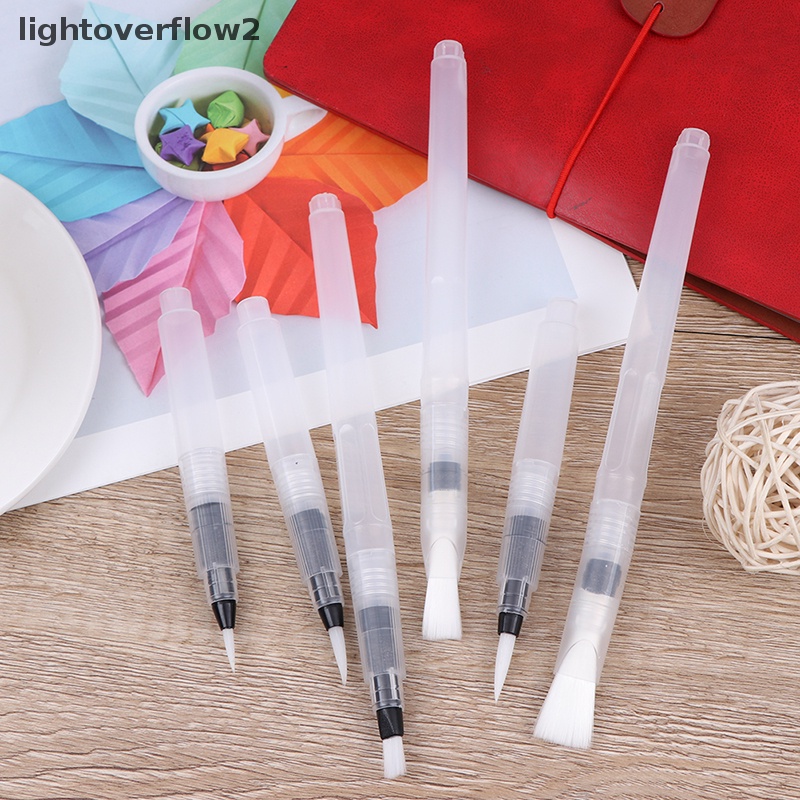 [lightoverflow2] Kuas Cat Isi Ulang Kuas Warna Air Kuas Cat Air Lembut Ink Pen Art Tool [ID]