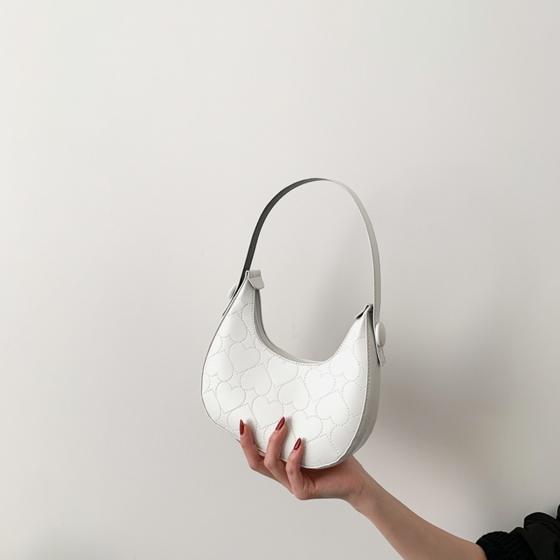 Tas wanita import berkualitas harga grosir bisa cod Net merah warna solid gaya asing portabel satu bahu tas ketiak 2023 tekstur kasual musim semi baru fashion tas wanita kasual