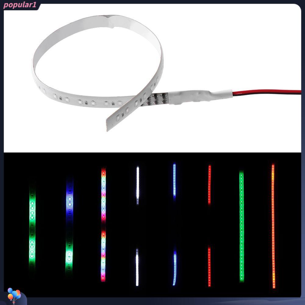 Populer 2Pcs Neon Strip Light Prcatical Dekorasi Mobil DIY Strobo Scanner