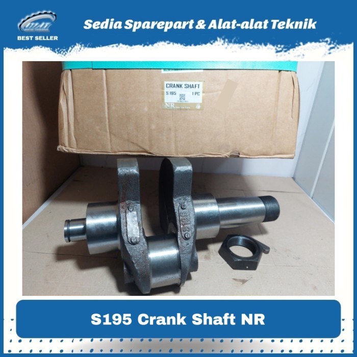 Crank Shaft Kruk As Ker as Mesin Diesel Dompeng S195 12PK 12HP Merk NR