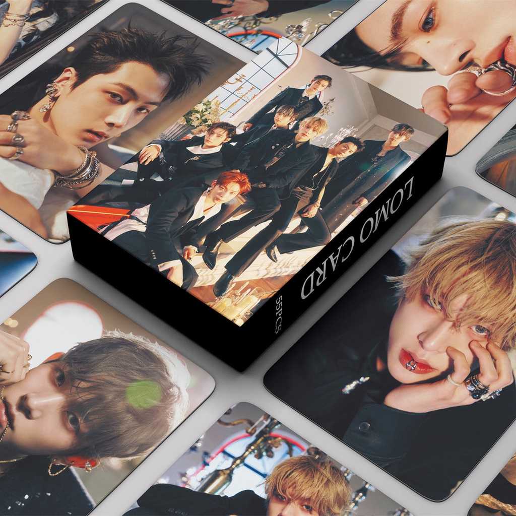 55pcs/box EN-HYPEN Mini 4th Album DARK BLOOD Photocards Kartu Lomo ENHYPEN Kpop Postcards Series