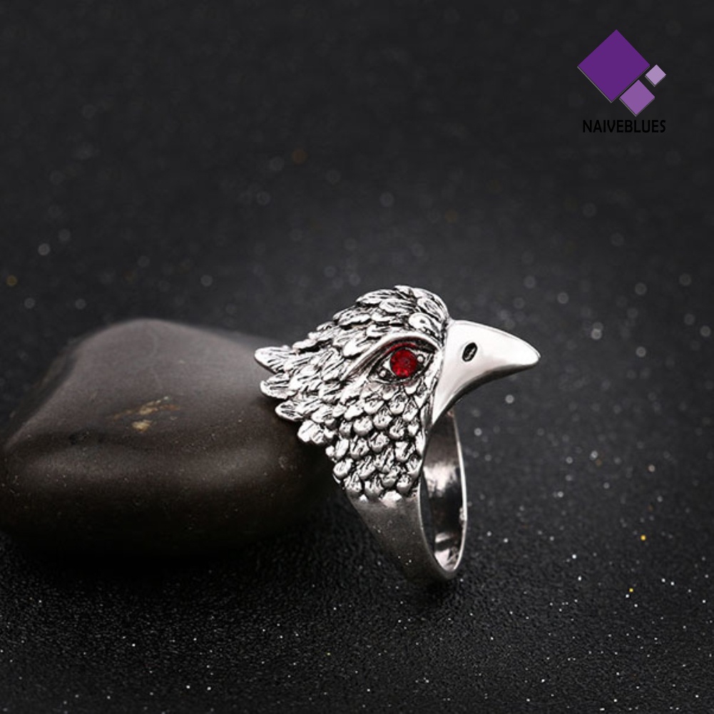 &lt; Naiveblues &gt; Pria/'Selang Kepala Band Jari Cincin Vintage Perhiasan Berlian Imitasi Pesta Hadiah