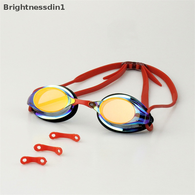 [Brightnessdin1] Kacamata Renang Profesional Plag Anti Kabut Waterproof Silica Gel Goggles Boutique