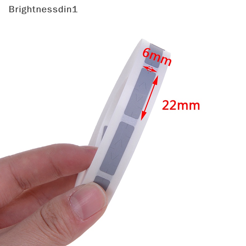 [Brightnessdin1] 1000pcs silver Perekat Persegi Panjang scratch off Label ers Kartu Tiket Butik