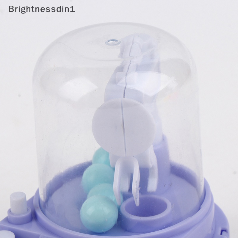 [Brightnessdin1] Mesin Capit Mini Boneka Bola Penangkap Desktop Mainan Interaktif Anak Boneka Klip Butik