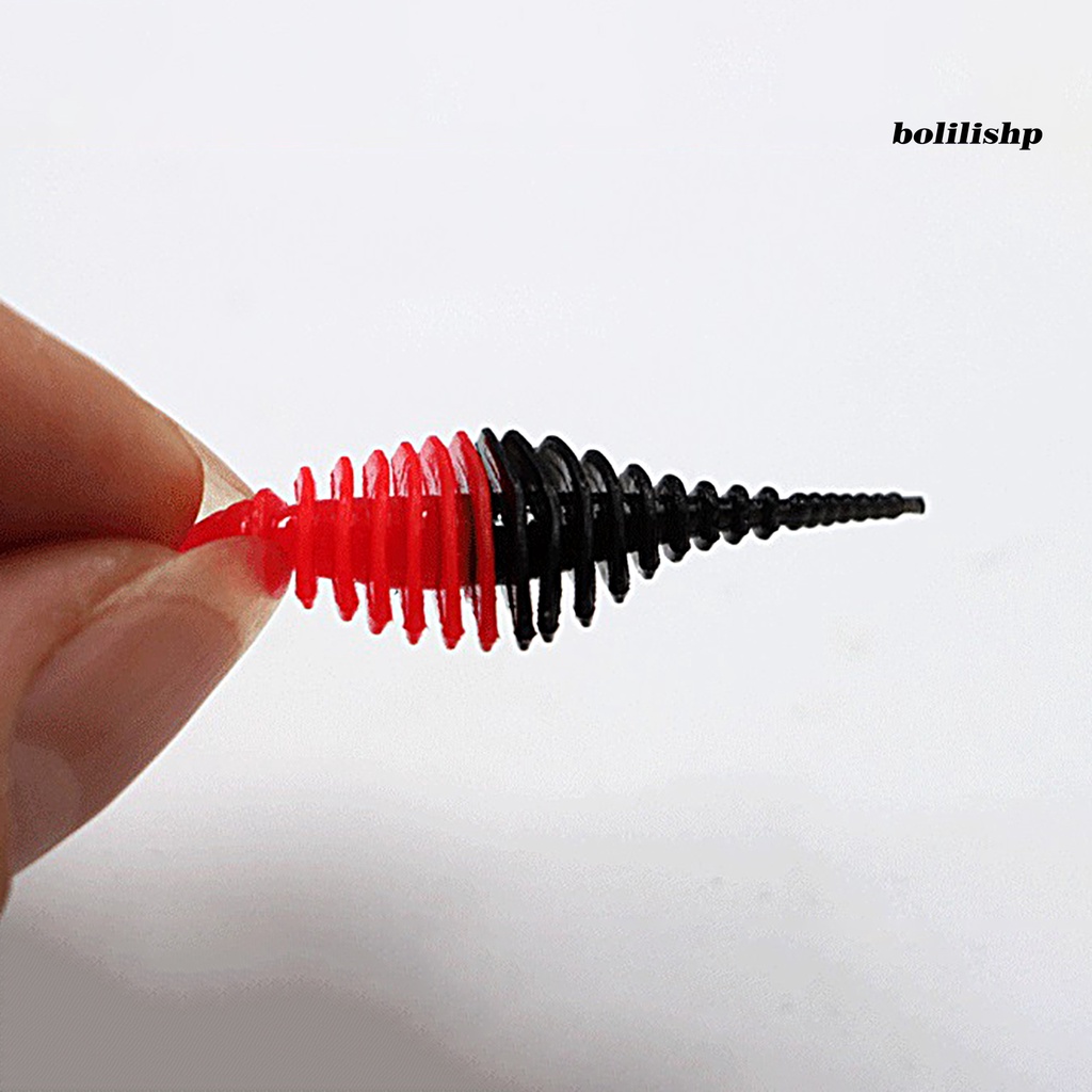 Bo-3.5cm/4.5cm Umpan Pancing Botol Simulasi Warna Cerah Tahan Sobek Dua Warna Ketangguhan Yang Baik Universal Lembut PVC Trout Memancing Buatan Cacing Swimbait Memancing Perlengkapan Memancing