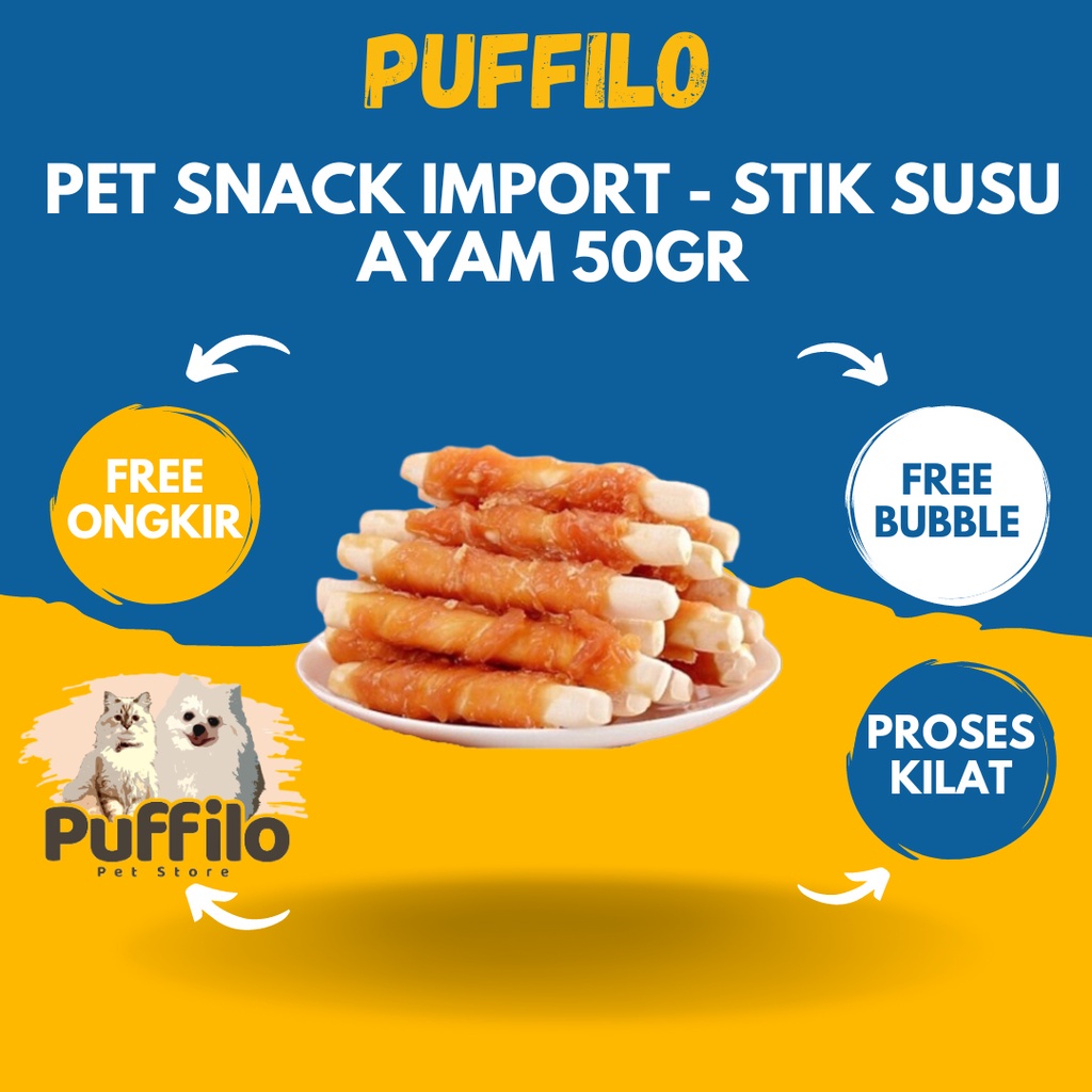 SNACK ANJING DAN KUCING IMPORT - REPACK 50gr ~ 70gr