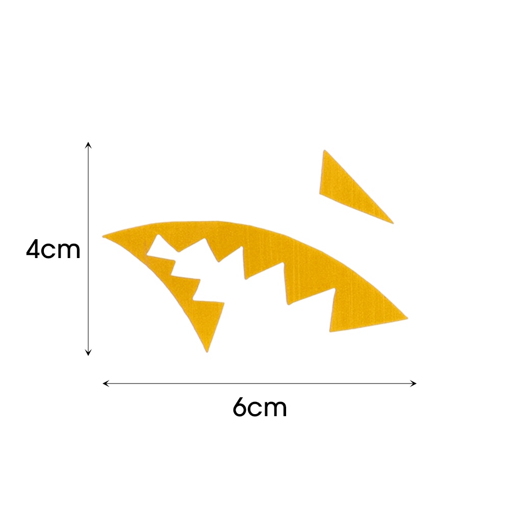 [Harga Grosir] 1pasang Reflektif Gigi Hiu Antena Stiker Kreatif Mobil Sirip Hiu Stiker Tahan Air Mulut Hiu Stiker Kepribadian Dekorasi Aksesoris Eksterior Mobil