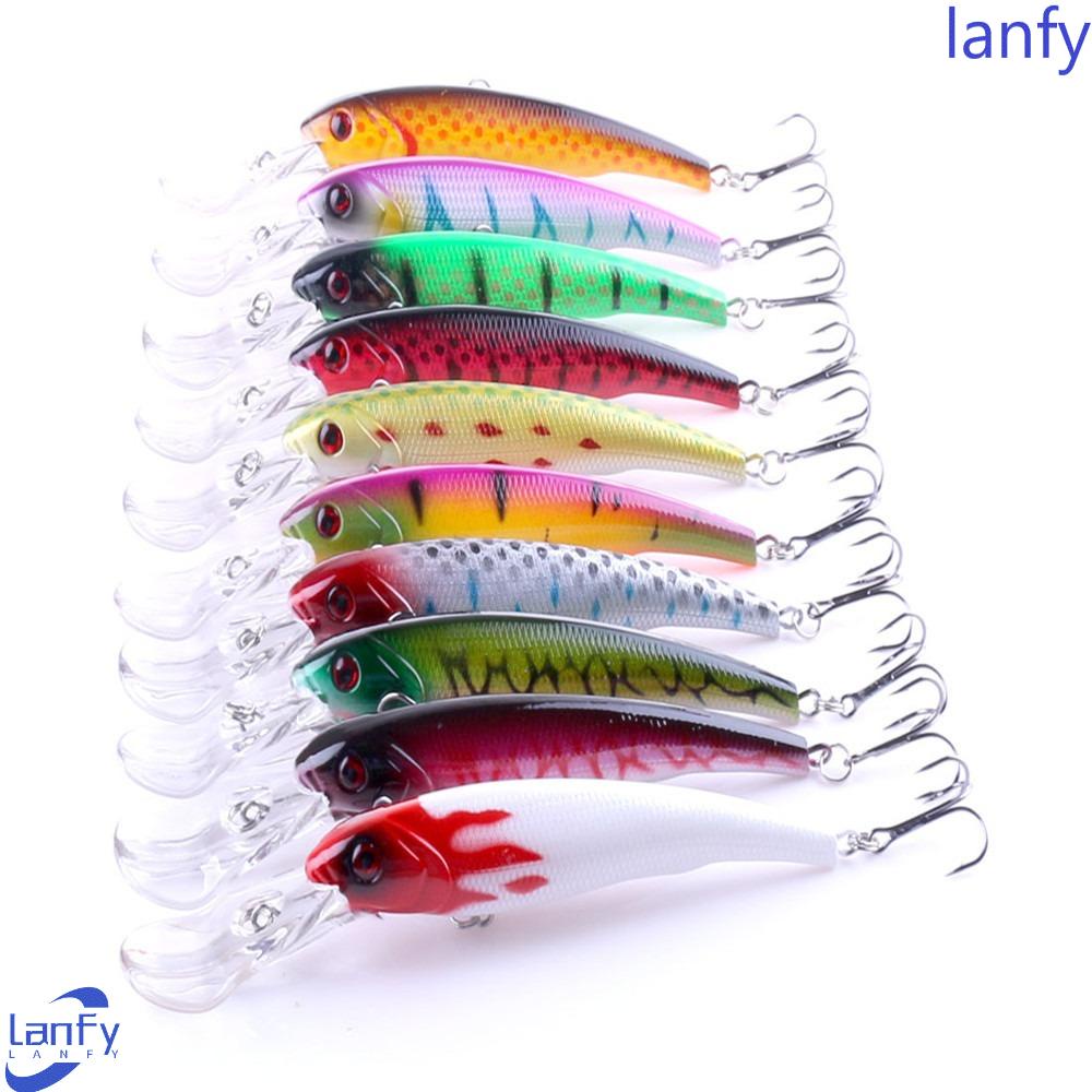 Lanfy Ikan Kecil Umpan Pancing Profesional Jepang 3D Eyes 16.5cm Tenggelam Dalam Renang Umpan Crankbaits