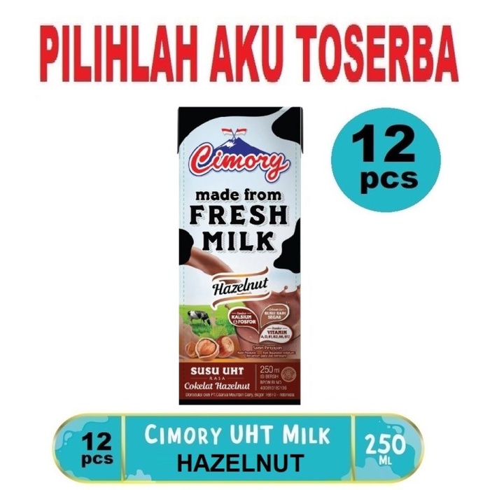 Susu CIMORY HAZELNUT 250 ml - ( HARGA 12 pcs )