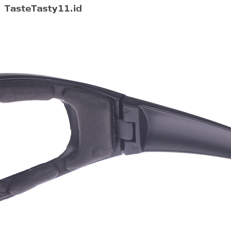 Tastetasty Kacamata Pelindung Motor Tahan Angin Tahan Debu Kaca Mata Bersepeda Goggles.