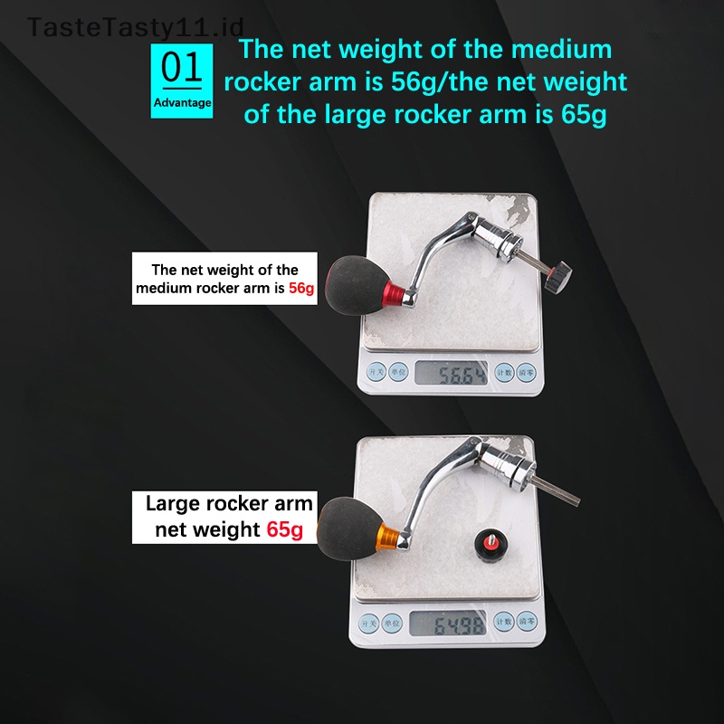 Tastetasty reel Pancing rocker Spinning wheel all metal EVA Modifikasi shaker Kuat Dan smoo.