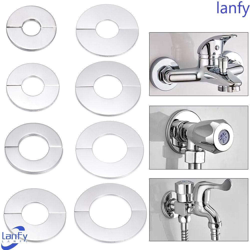 Lanfy Pipa Penutup Dinding Bulat Split Mixing Valve Pipa Air Shower Ac Lubang Kran Aksesoris