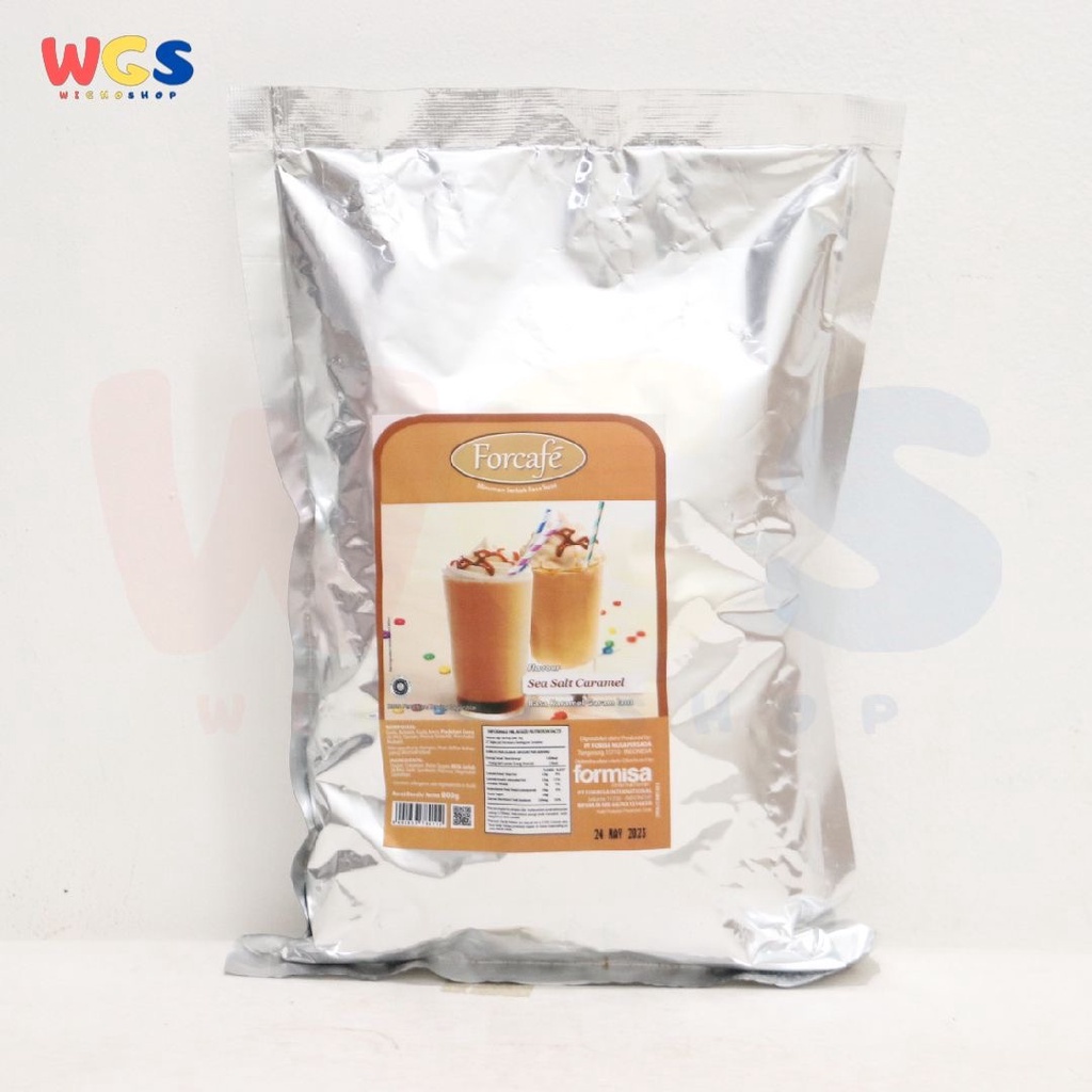 Forcafe Sea Salt Caramel Flavour Drink Powder Bubble Boba 800g