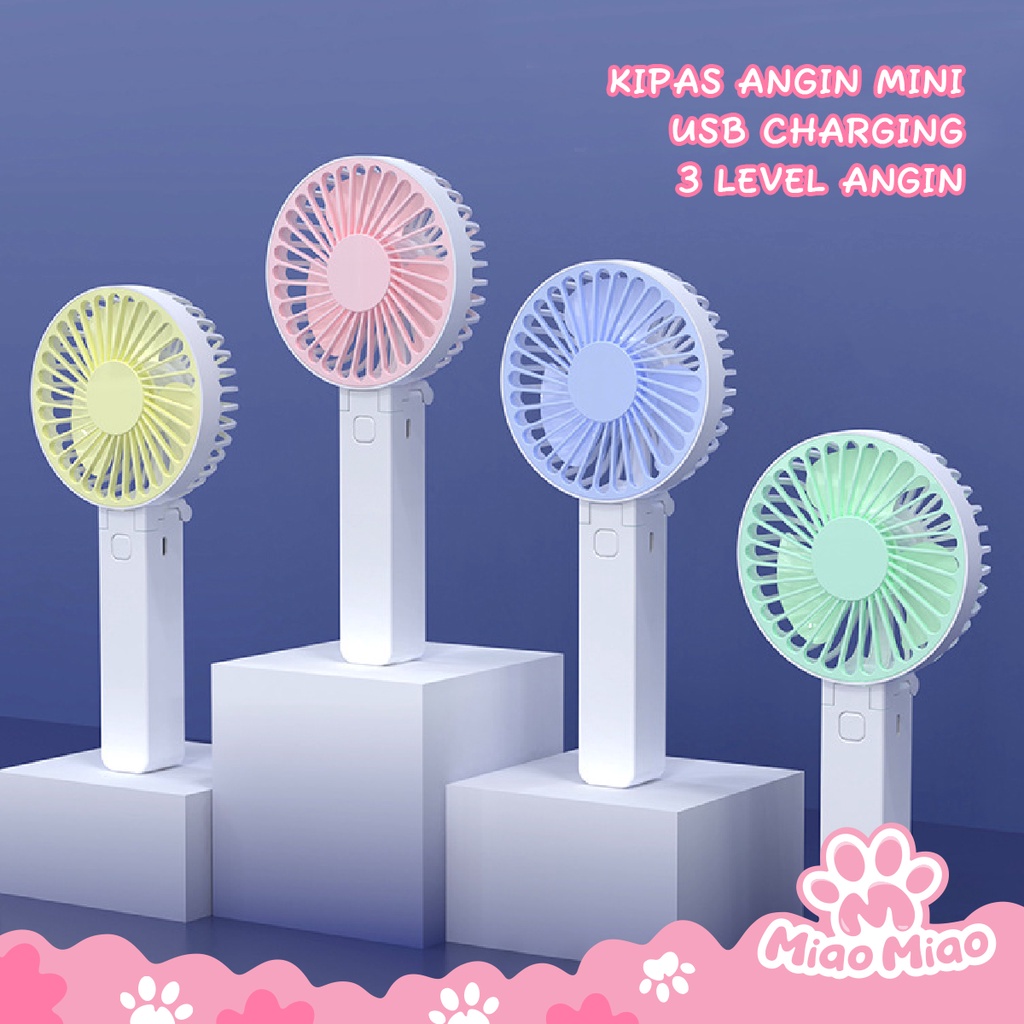 Kipas Angin Mini Lipat - Kipas Angin Portable - Kipas Angin USB Rechargeable