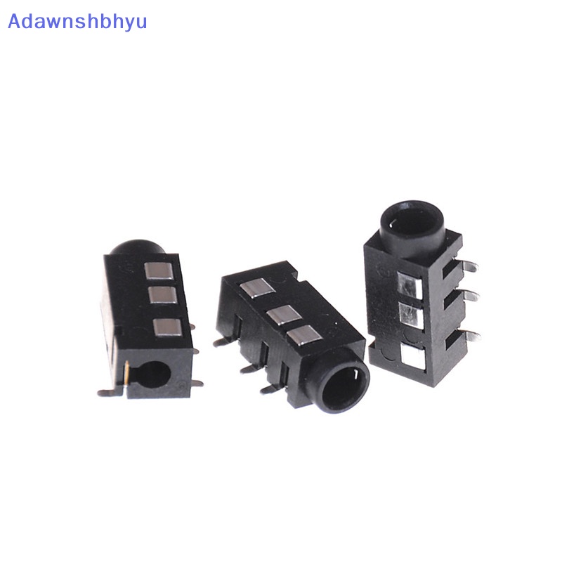 Adhyu 10pcs PJ-320D 4pin SMD 3.5mm Female Konektor Jack Headphone PCB Mount ID