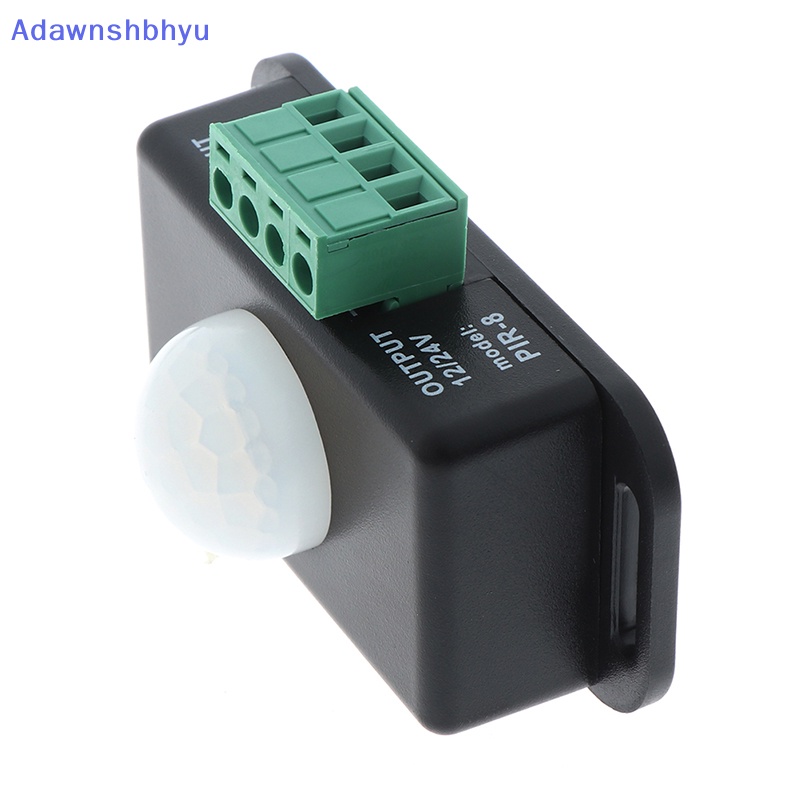 Adhyu 1Pc Saklar Sensor Gerak PIR Infrared DC 12V-24V Otomatis Baru Untuk ID Lampu LED