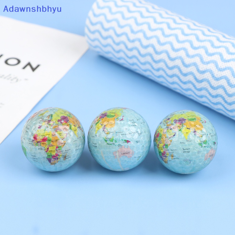 Adhyu Globe Map Print Earth Bola Golf Indoor Outdoor Alat Latihan Pemula ID