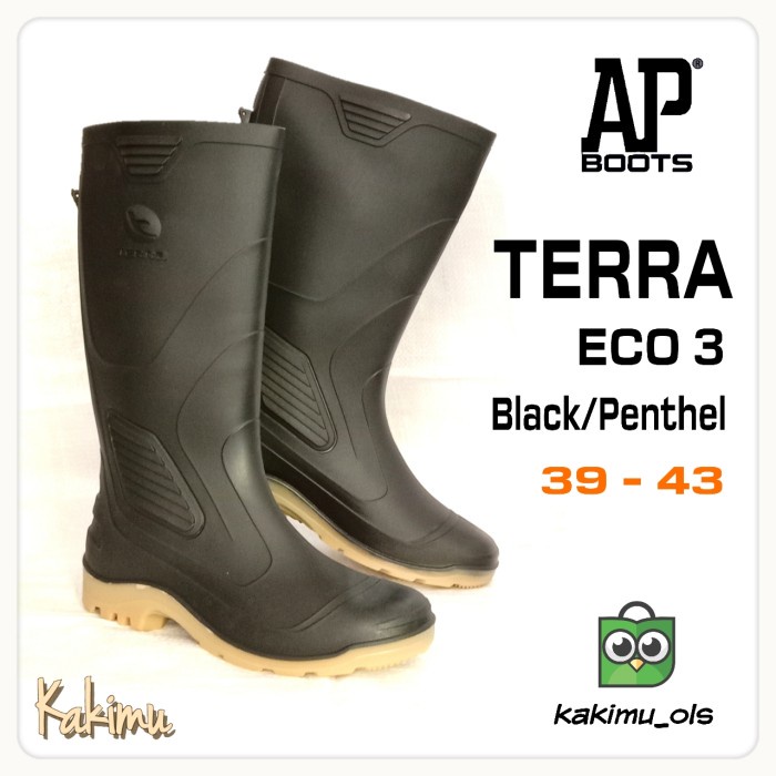 (COD) SEPATU BOOT AP BOOTS TERRA ECO 3 HITAM - 39