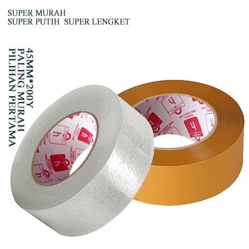

SUPER CLEAR 45mmx200Y LAKBAN BENING DAN COKLAT ORIGINAL