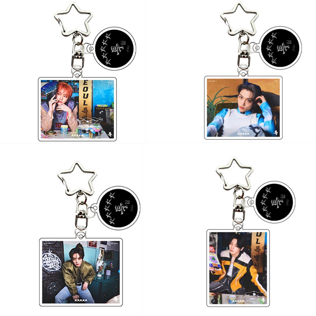 1pc Gantungan Kunci STRAY KIDS Straykids Five-STAR Key Ring Hanging Up