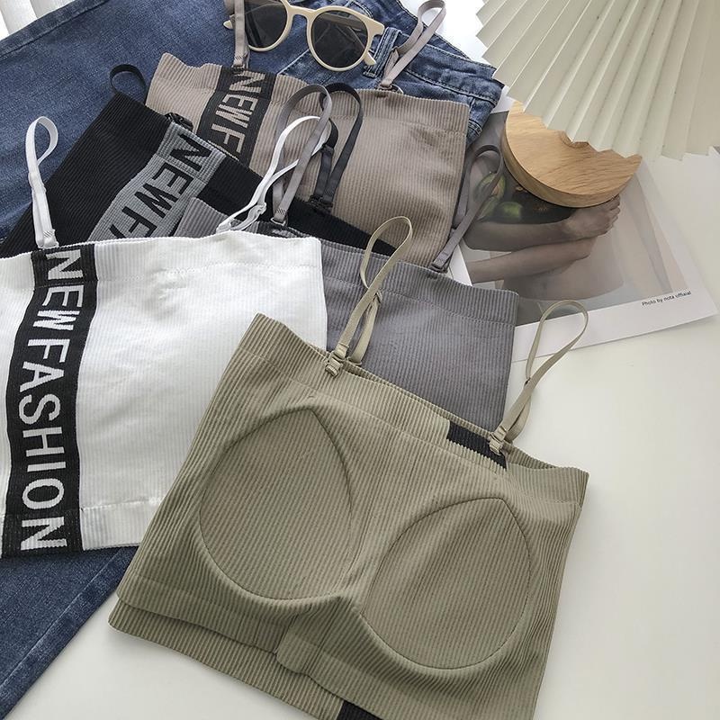 T&amp;Y Tengtop Sexy Pakaian Dalam Atasan Tanpa Lengan Kasual Tanktop Wanita Bra NEW FASHION 6804 Crop Top Korean Style Tank Top Include Cup Bra Tali Bisa Lepas Pasang Bahan Melar Dan Nyaman Murah Import