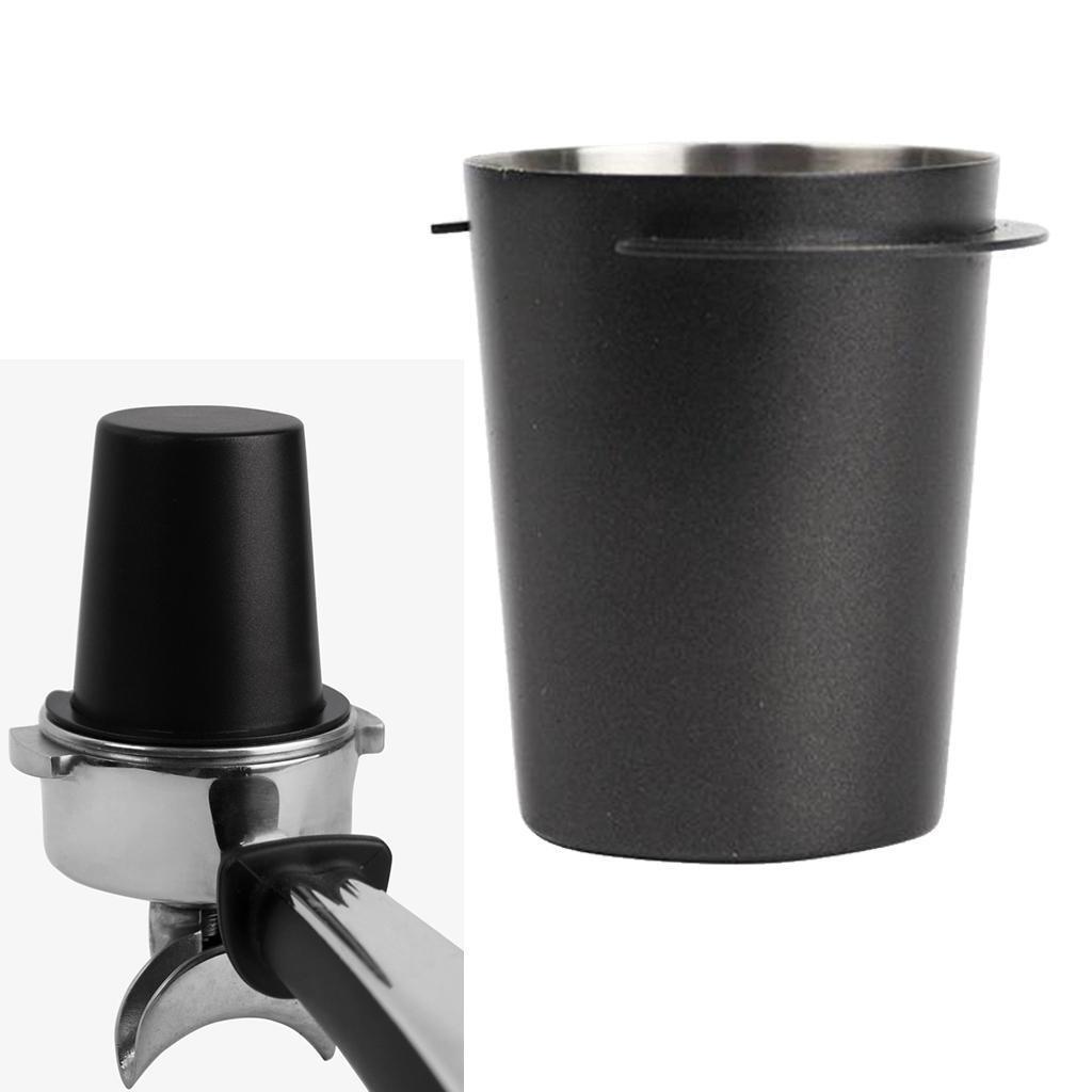 Coffee Powder Feeder Coffee Scent Cup Alat Penggiling Kopi Bubuk Receiver Black