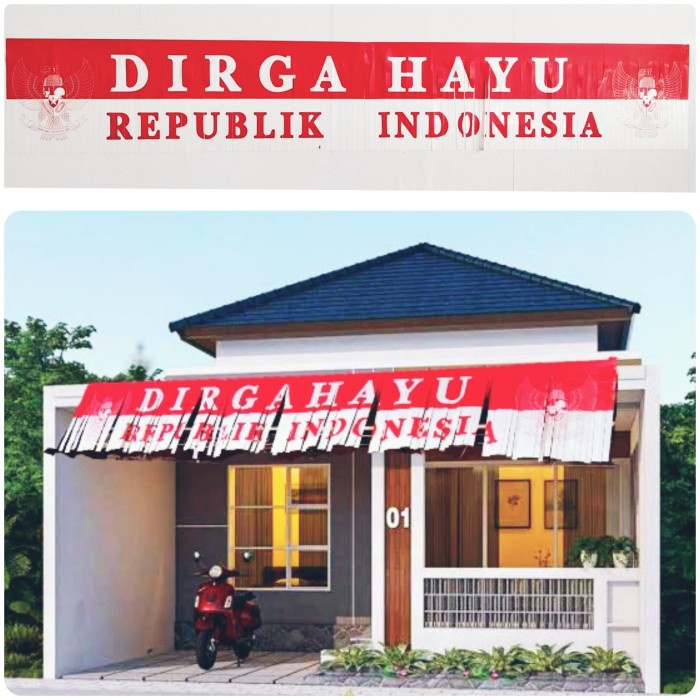 Banner Dirgahayu Republik Indonesia Garland 17 Agustus Merah Putih Dekorasi 17an Kemerdekaan RI Merah Putih Harga Grosir Termurah