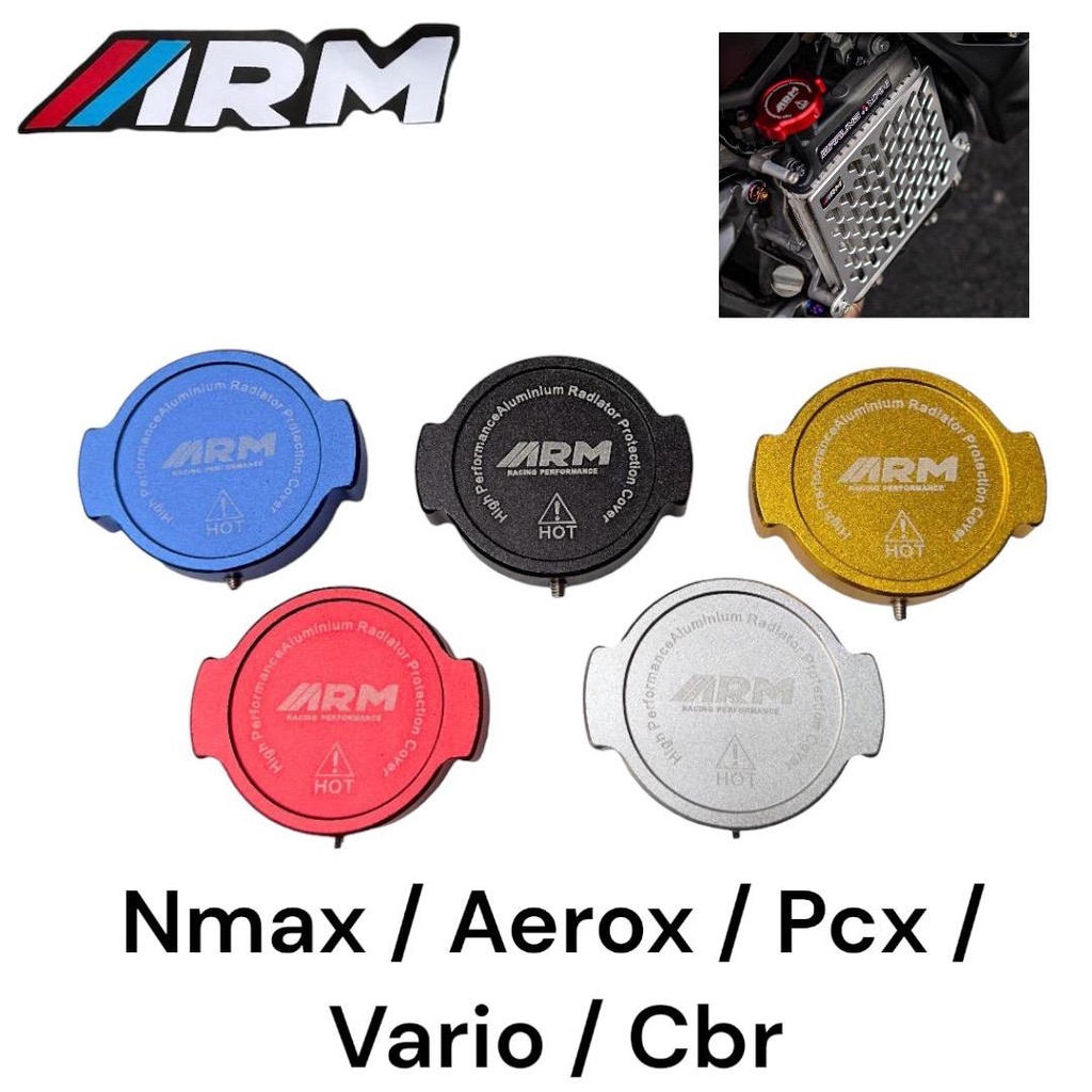Mvp Gallery - Cover Penutup Cap Radiator Arm Full Cnc Motor Nmax Aerox Pcx Vario Cbr