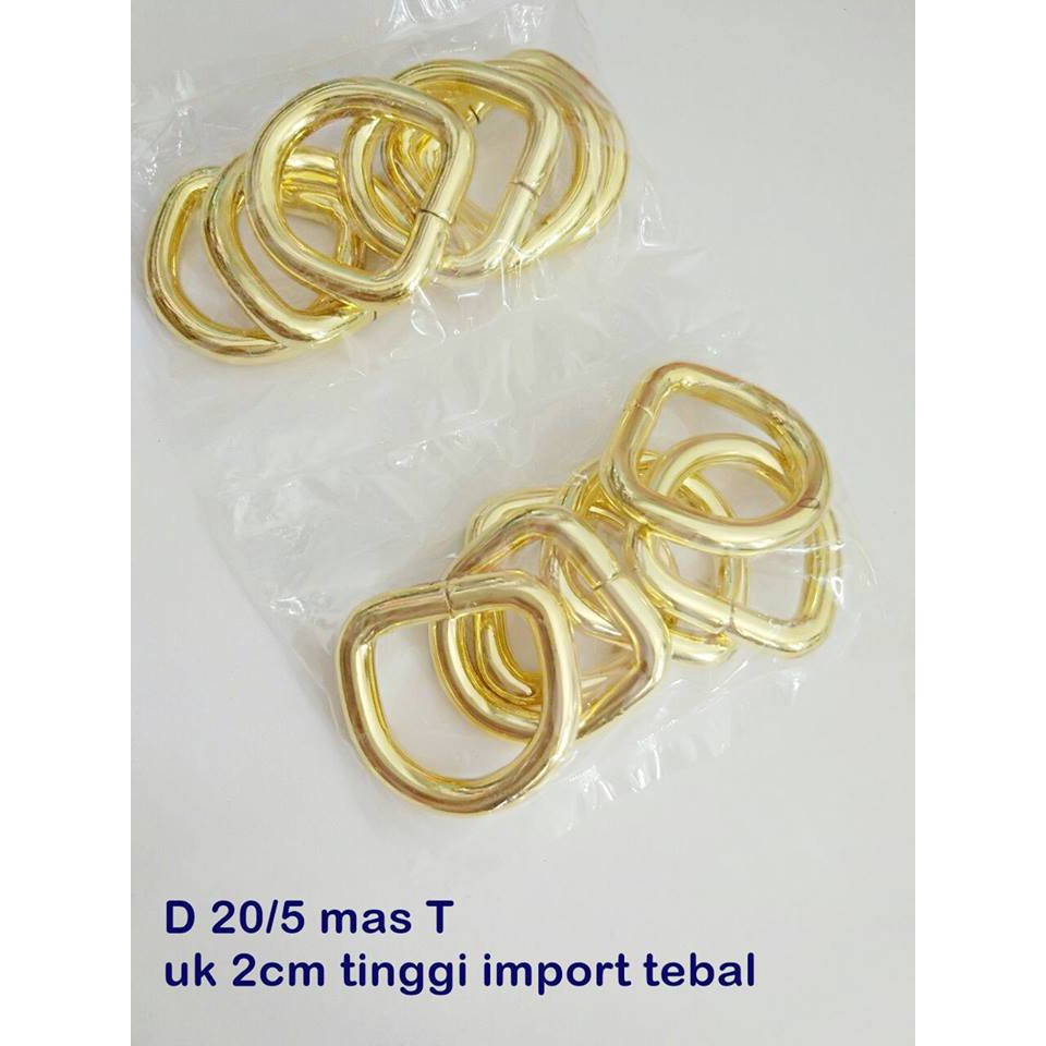 RING D 20/5 GOLD TINGGI uk 2cm /PCS