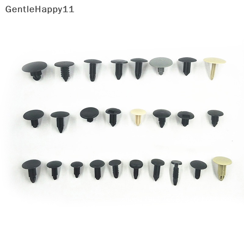 Gentlehappy 100pcs/set Universal Campur Mobil Berbagai Plastik Rivet Pengikat Pintu Push Pin Auto id